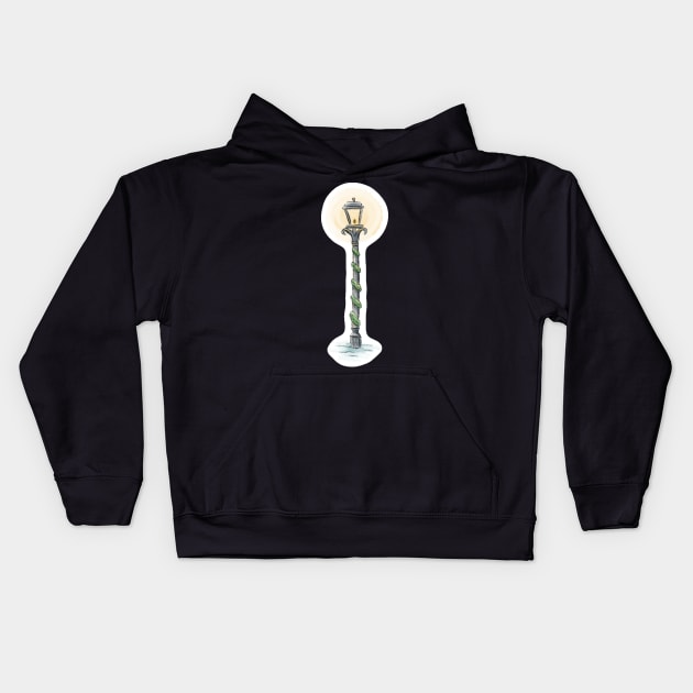 narnia lampost Kids Hoodie by avercado-art